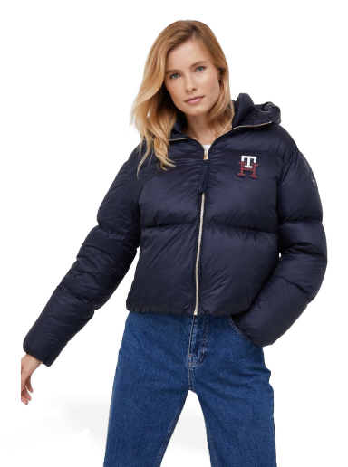 Pernata jakna Tommy Hilfiger Puffer Tamnoplava | WW0WW37479.9BYY