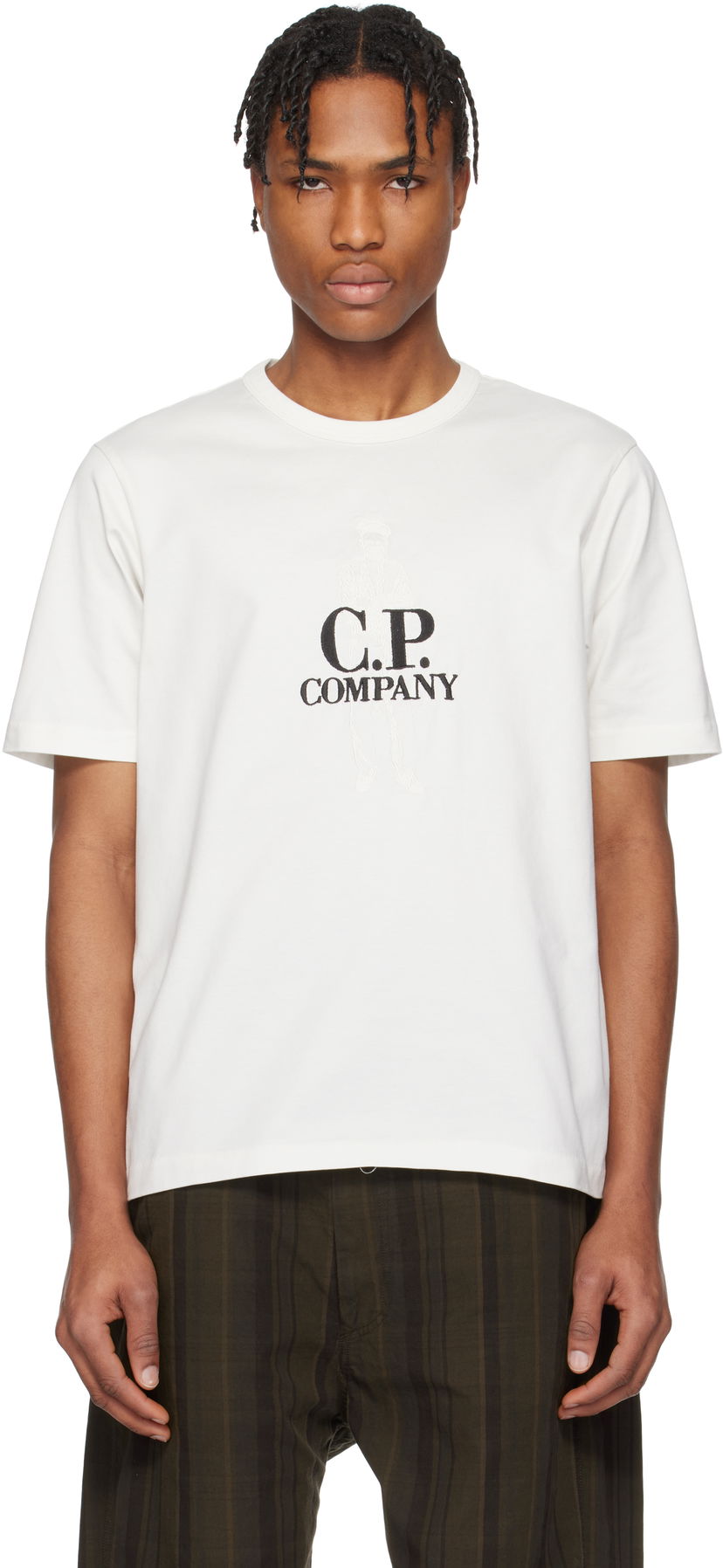 Majica kratkih rukava C.P. Company C.P. Company Mercerized Jersey Twisted British Sailor T-Shirt Bijela | 18CMTS106A-110301W