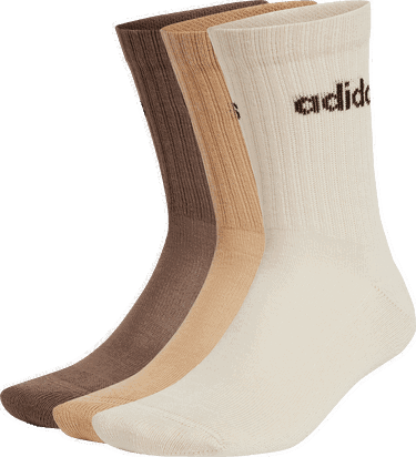 Čarape adidas Performance Linear Crew Cushioned Socks (3 Pairs) Bež | IZ0106, 2
