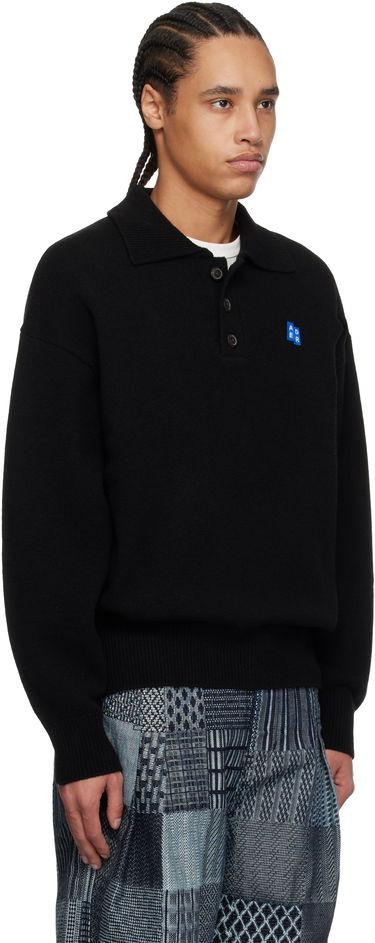 Džemper ADER ERROR ADER error Significant TRS Tag Knit Polo Crna | BO42FYKT0102BK, 1