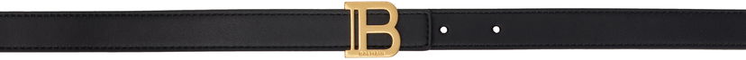Pojasevi Balmain Balmain Thin Calfskin B Belt Crna | EN1WJ000LVTL