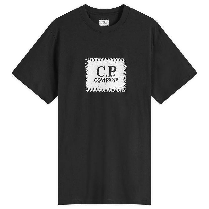 Majica kratkih rukava C.P. Company C.P. Company 30/1 Logo Label T-Shirt, Size Large Crna | 18CMTS029A-005100W-999