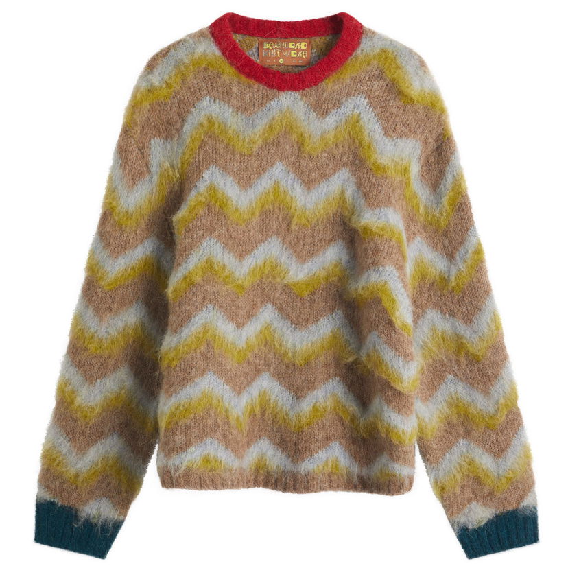 Džemper Brain Dead Brain Dead Zig Zag Boxy Knit Jumper Višebojno | BDS25O120043-TAU