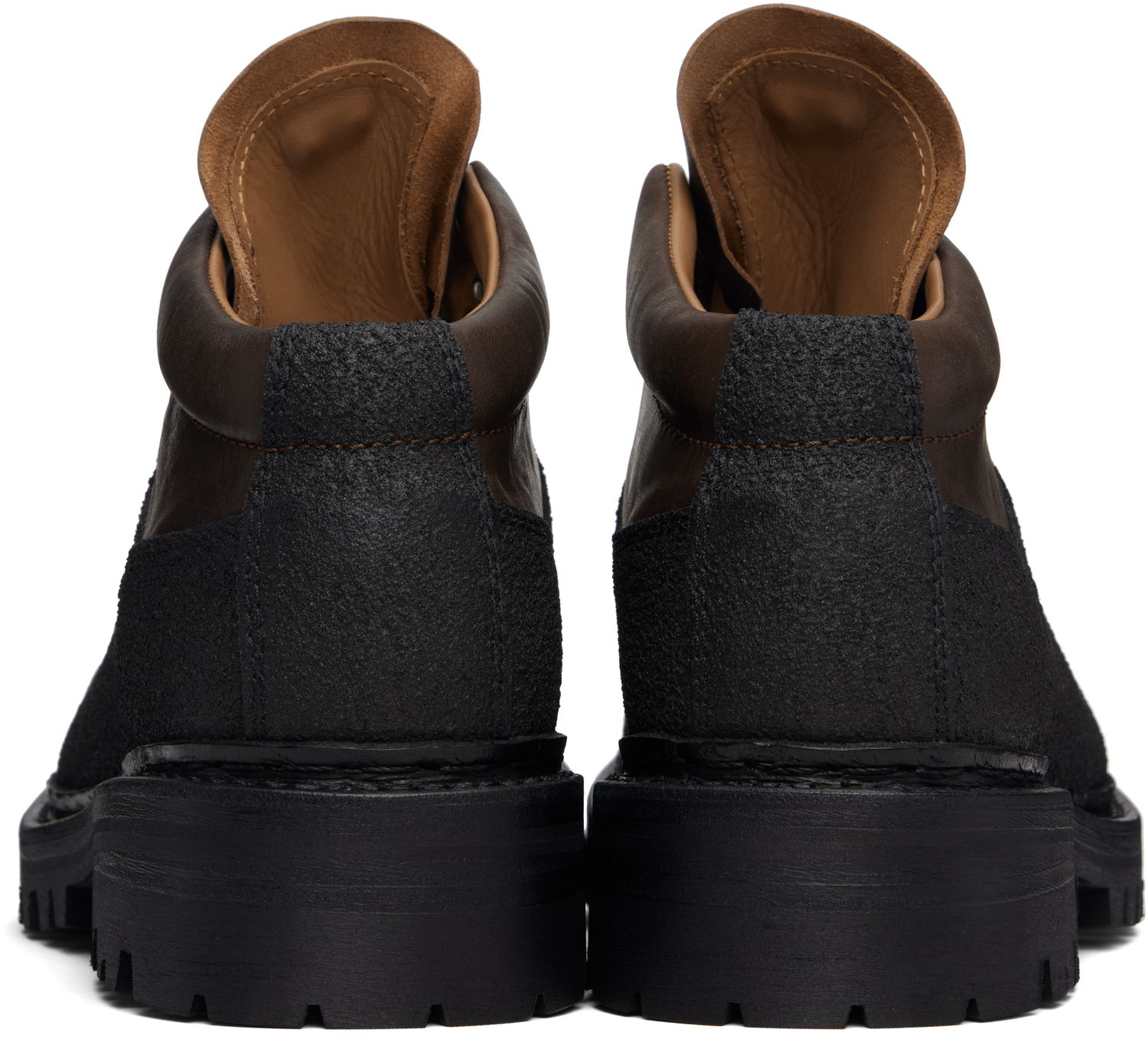 Tenisice i cipele OUR LEGACY Quest Textured-Panel Lace-Up Boots Smeđa | A4257QM, 1