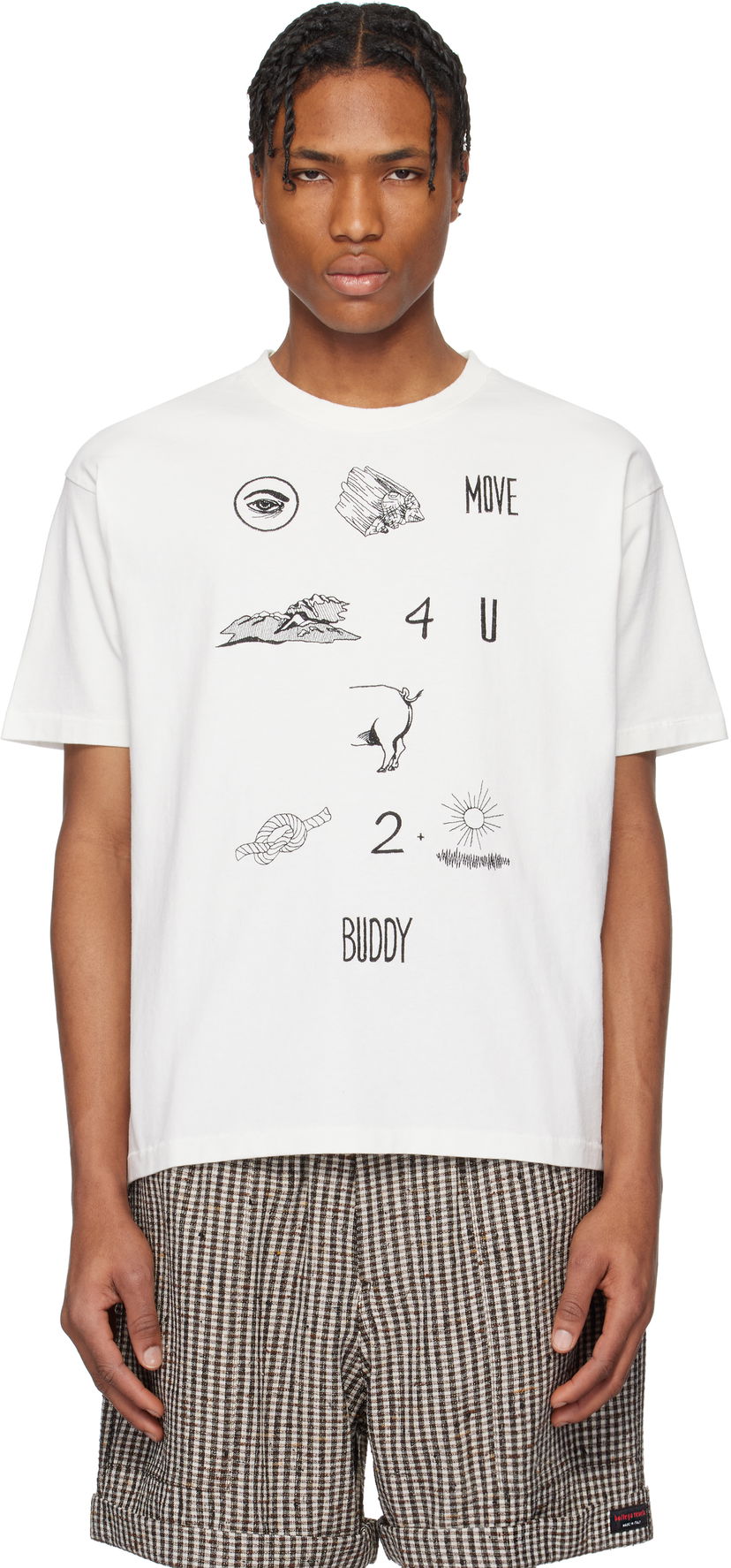 Majica kratkih rukava Bode Bode Rebus Graphic T-Shirt Bijela | MRS25CS001