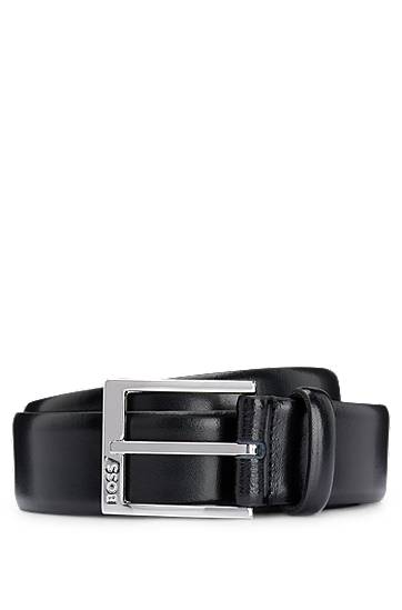 Pojasevi BOSS BOSS Belt with Branded Buckle Crna | 50482241