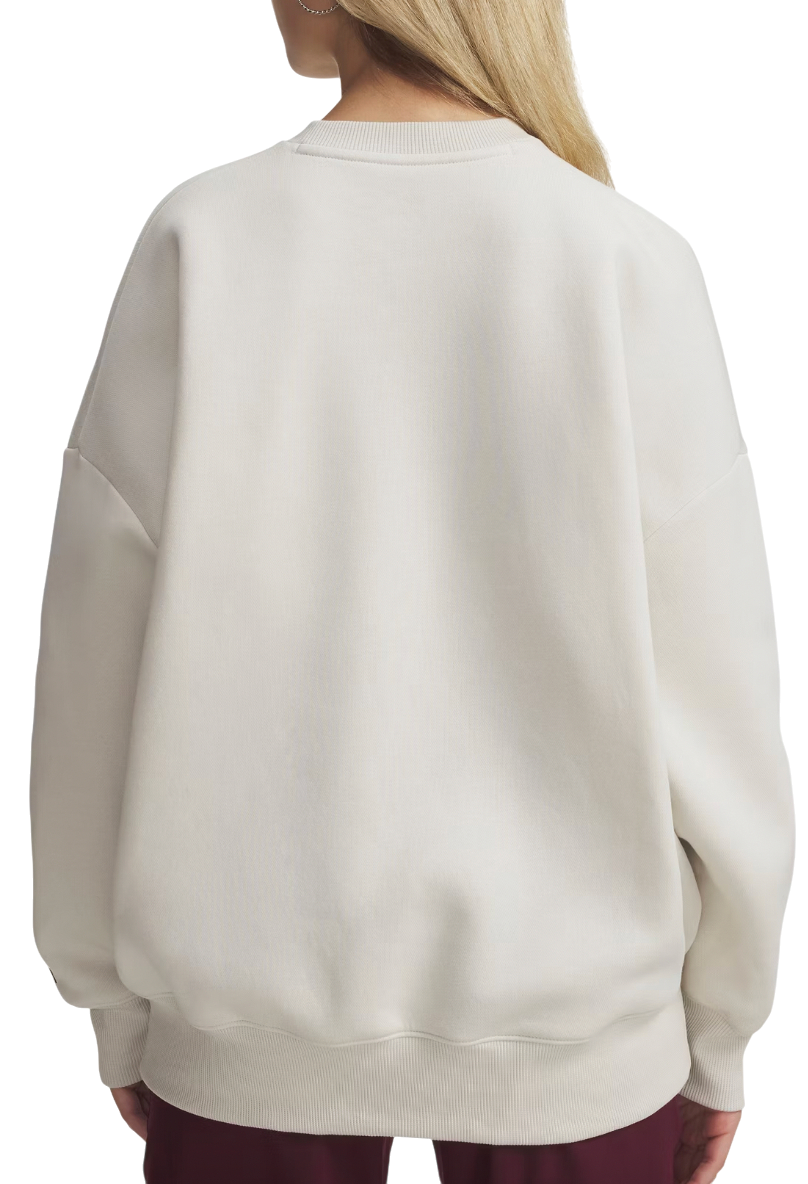 Dukserice Under Armour Rival Fleece Oversized Varsity Crewneck Sweatshirt Bež | 6007880-110, 1