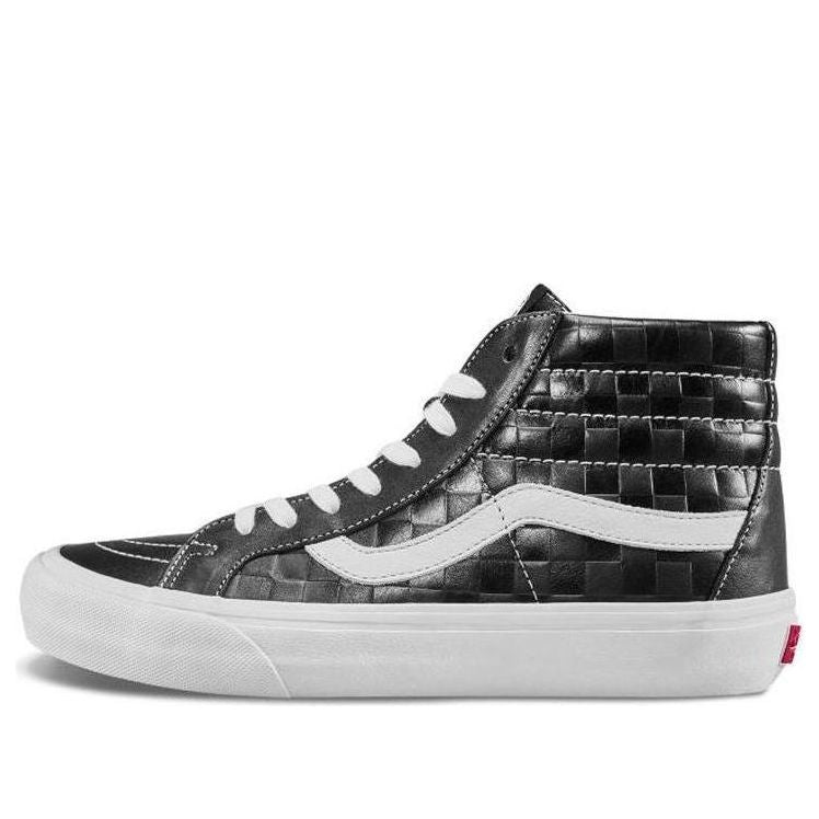 Tenisice i cipele Vans SK8-HI Reissue 6 Checkerboard Embossed Crna | VN0A4BVGXKU