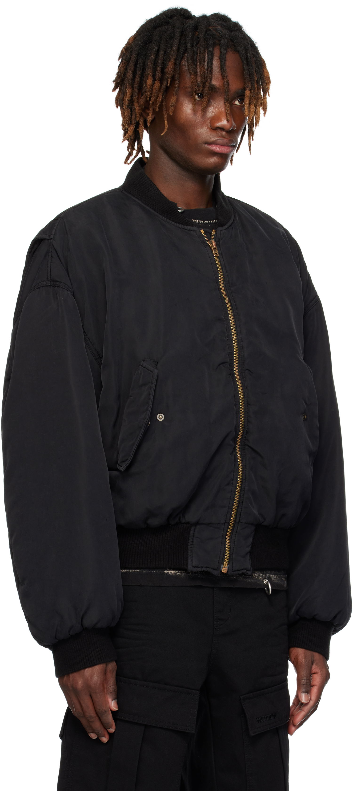 Bomber jakna We11done We11done Curved Bomber Jacket Crna | WD-JP0-25-005-U-BK, 1