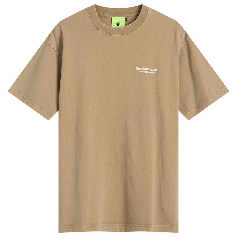 Majica kratkih rukava New Amsterdam Surf Association Surf Association Seal Logo T-Shirt, Size Large Smeđa | 2501096002