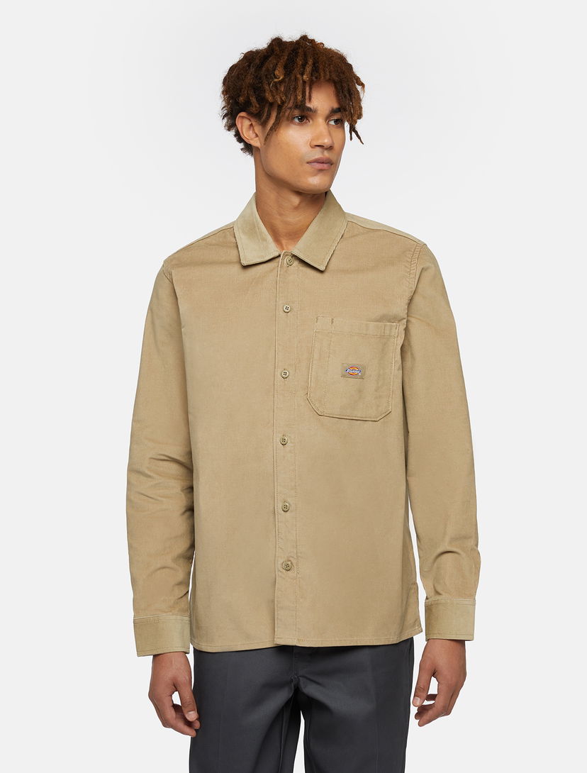 Košulja Dickies Corduroy Shirt Man Khaki Zelena | 0A8652