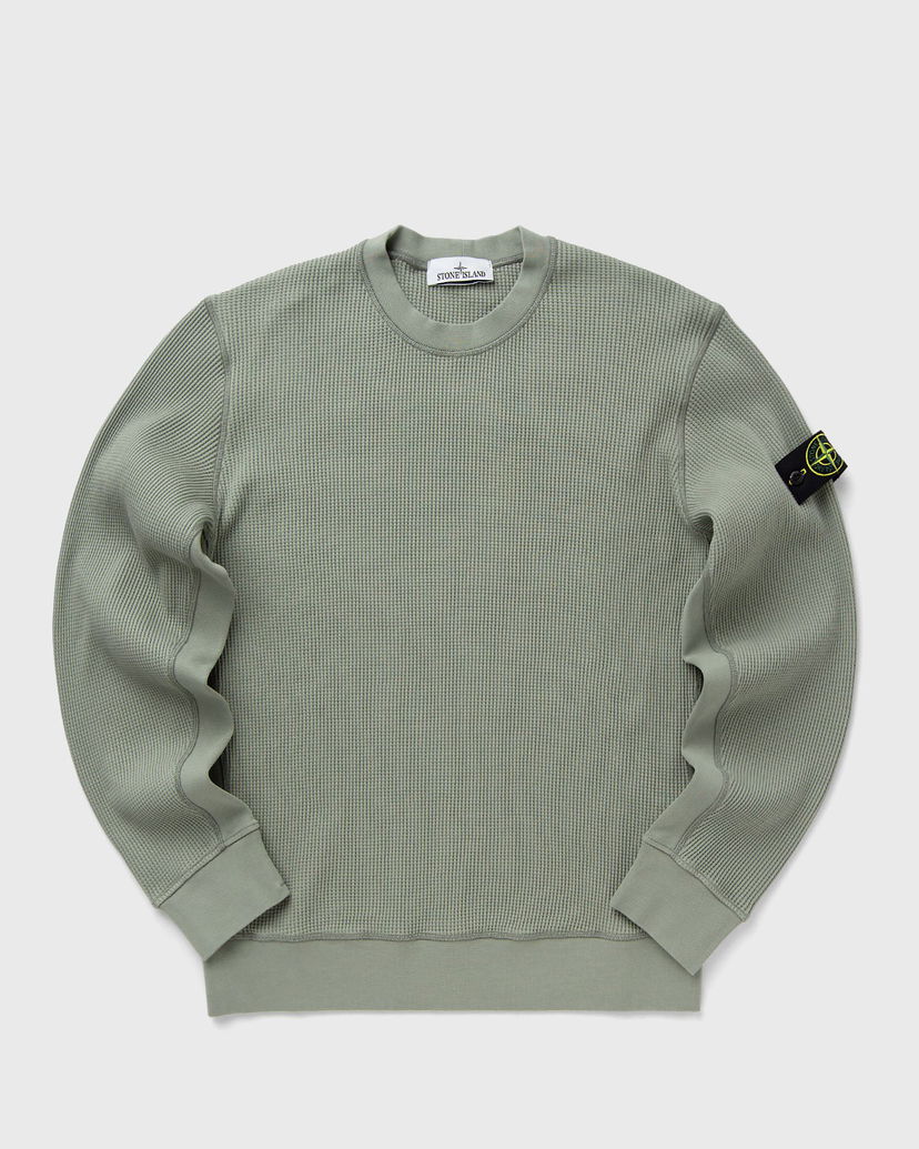 Dukserice Stone Island Stone Island Waffle Fleece Crewneck Sweatshirt Zelena | K1S156100008S0044.V0055