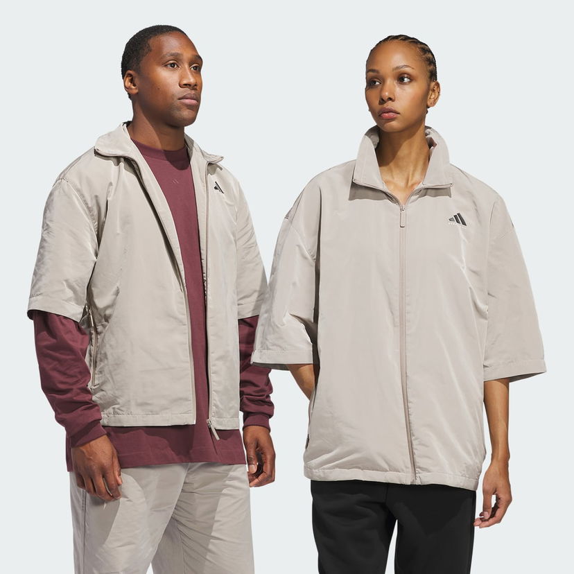 Vjetrovka adidas Performance Basketball Full-Zip Shooting Jacket Bež | JC7837