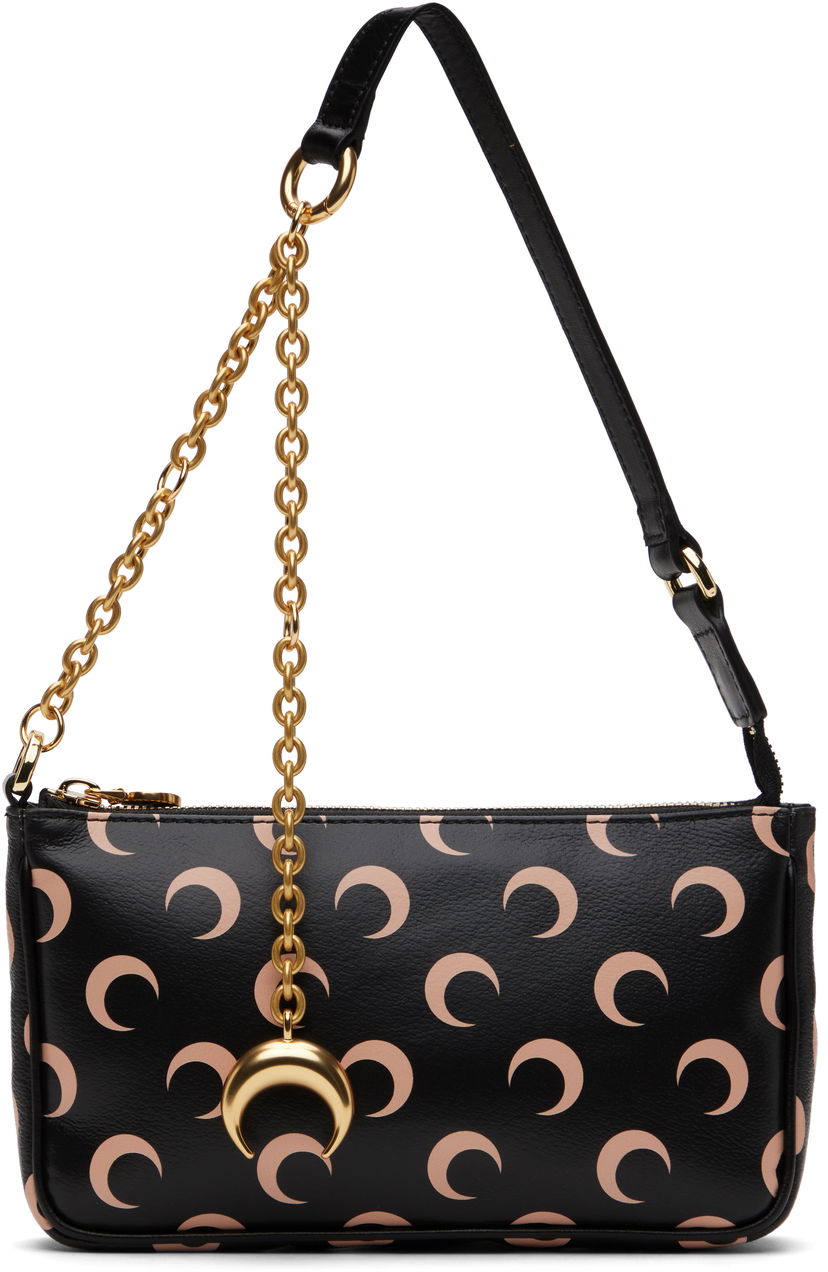 Ručna torbica Marine Serre Marine Serre Moon Print Canvas Core Bag Crna | WBA018A RWOV0030