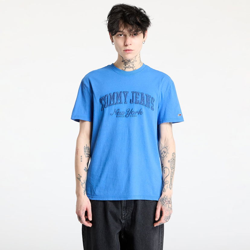 Majica kratkih rukava Tommy Hilfiger Tommy Jeans Regular Vintage Graphic T-Shirt Plava | DM0DM20356 C6E