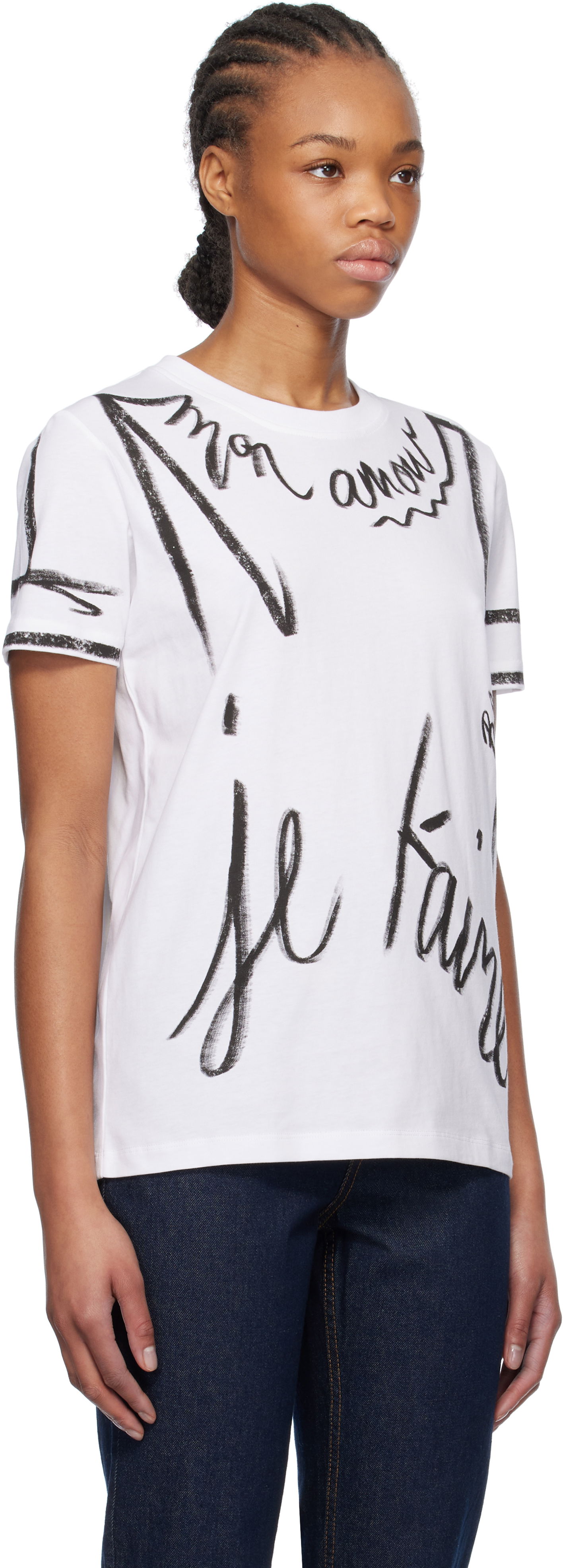 Majica kratkih rukava Balmain Balmain Short-Sleeved 'Je T'aime' T-Shirt Bijela | EF1EF000GE35, 1