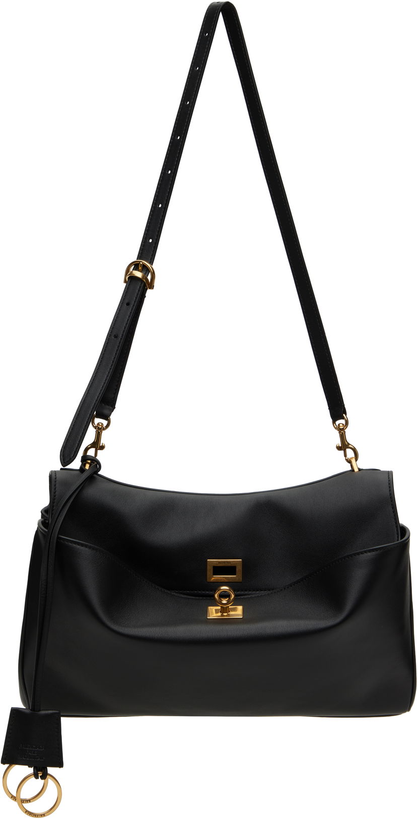 Torba za rame Balenciaga Balenciaga Rodeo Shoulder Bag Crna | 821787 2AA4V