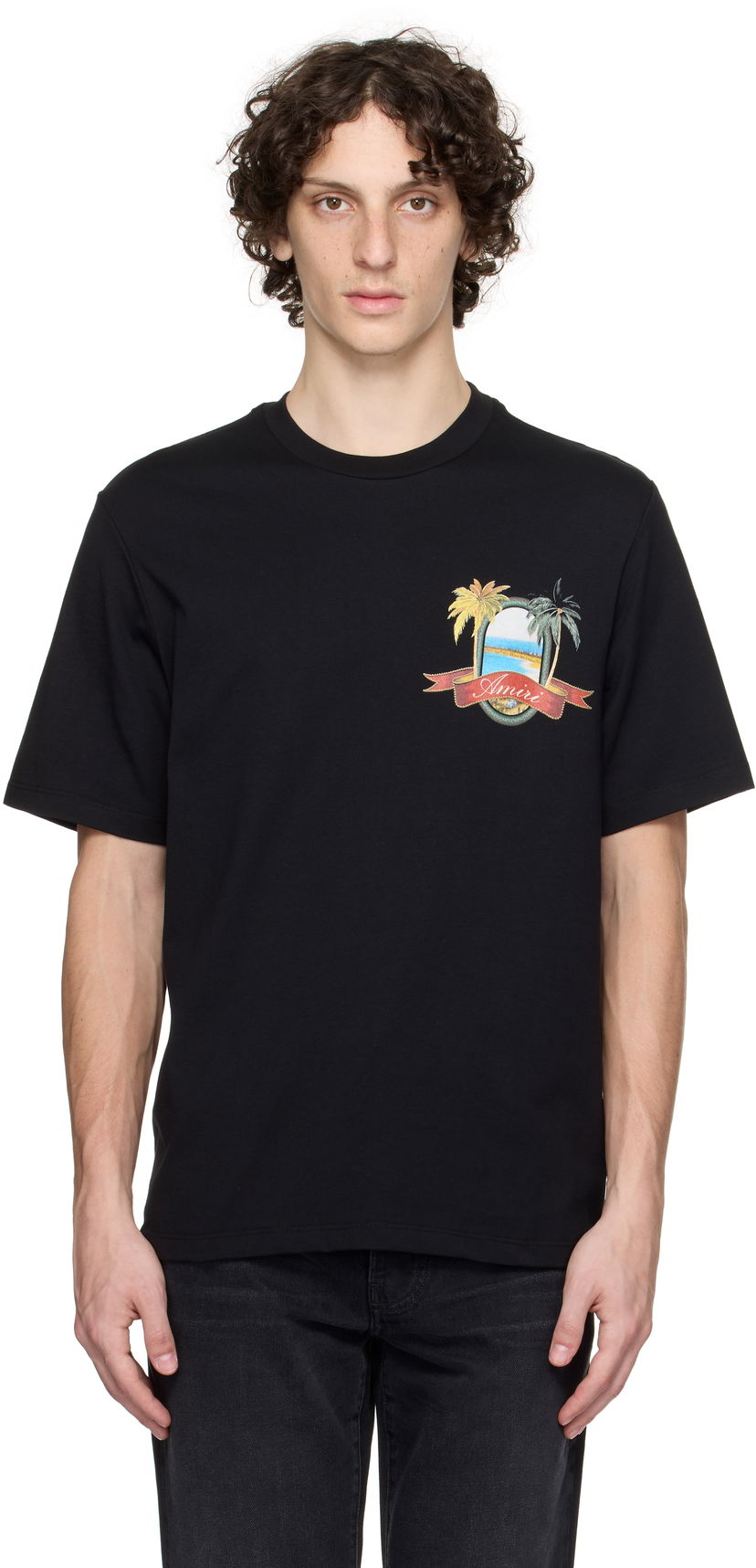 Majica kratkih rukava AMIRI AMIRI MA Paradise T-Shirt Crna | AMJYTE1217