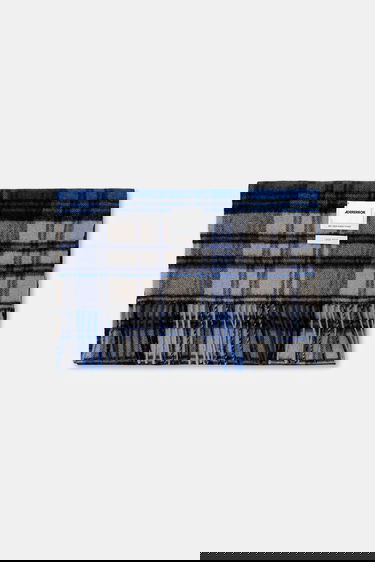 Šal ADER ERROR Plaid Muffler Scarf Plava | BMADFWAC0401BL, 3