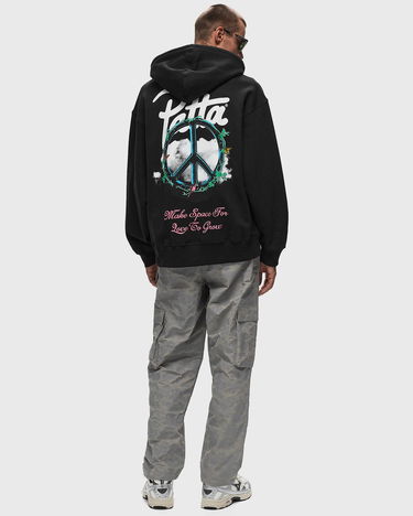 Dukserice Patta Xerox Peace Boxy Hooded Sweater Crna | POC-AW24-2000-325-0300-001, 1