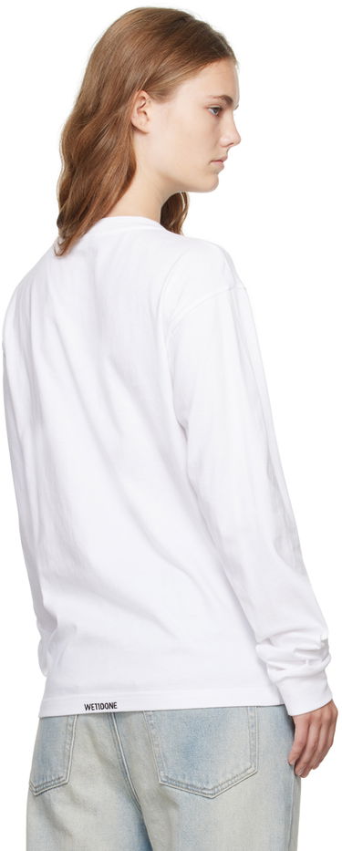 Majica kratkih rukava We11done Pearl Bear Long Sleeve T-Shirt Bijela | WD-TT2-24-781-U-WH, 2