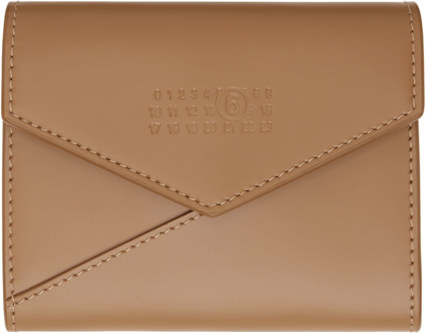 Novčanik Maison Margiela MM6 Maison Margiela Leather Flap Wallet Smeđa | SA5UI0010 P7183