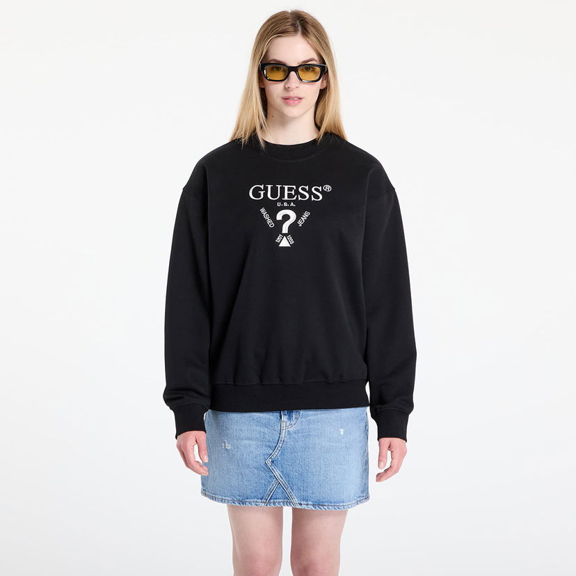 Dukserice GUESS GUESS Roberta Sweatshirt Crna | V5RQ12KC3D2-FJ8N