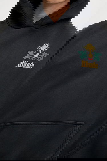 Dukserice Rhude Rhude Tabaco Graphic Hoodie Crna | RHSS25HO03012, 3