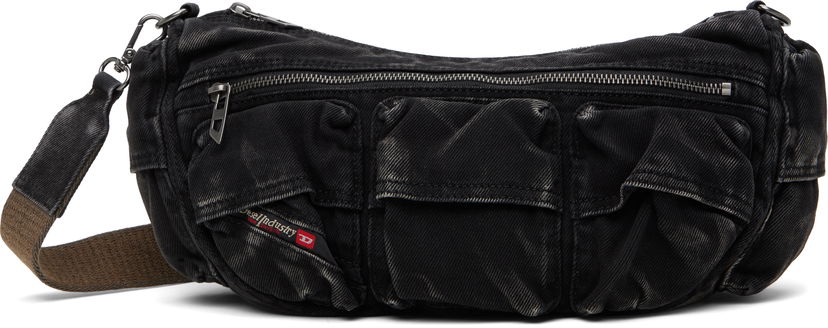 Torba za rame Diesel Multi-Pocket Crossbody Bag Crna | X10220 P4485