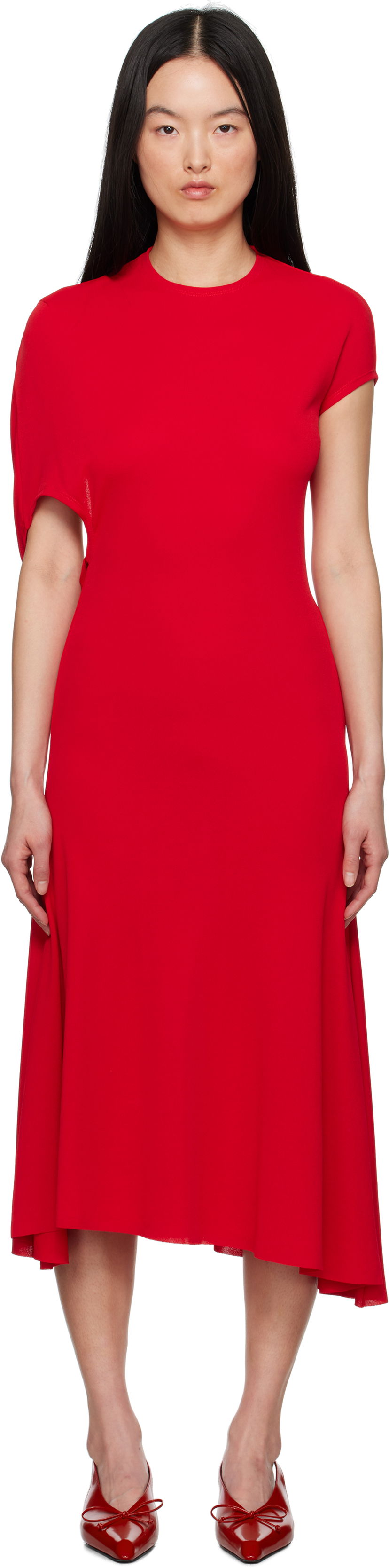 Haljina Jacquemus Jacquemus La Croisière 'The Salerno' Midi Dress Crvena | 24H243DR193-1026