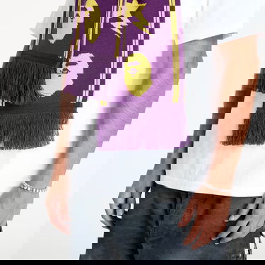 Šal BAPE Jacquard Bape Logo Long Scarf Ljubičasta | 001GDK801011M PUR, 1