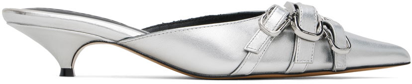 Tenisice i cipele Marc Jacobs Marc Jacobs 'The Emma' Kitten Heel Mules Metalik | 2S4FMU001F08