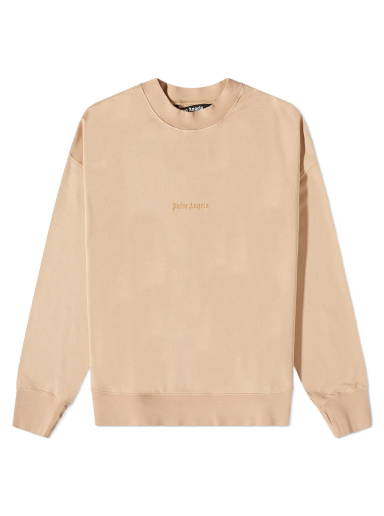 Dukserice Palm Angels Reverse Logo Crew Sweat Bež | PMBA026S23FLE0046161