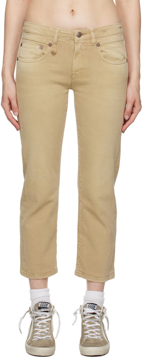 Jeans R13 R13 Boy Straight Jeans Bež | R13W0091-D105A