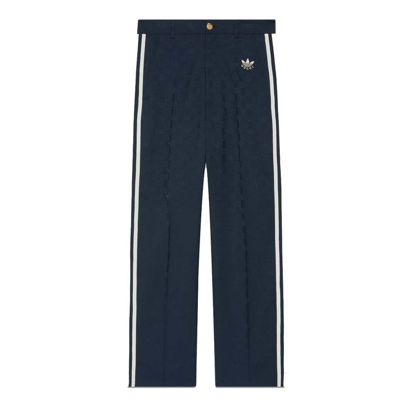 Hlače Gucci adidas x GG Trefoil Jacquard Logo Pant Dark Blue Tamnoplava | 710399 ZAK7C 4433