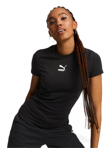 Majica kratkih rukava Puma Classics Slim T-Shirt Crna | 535610_01