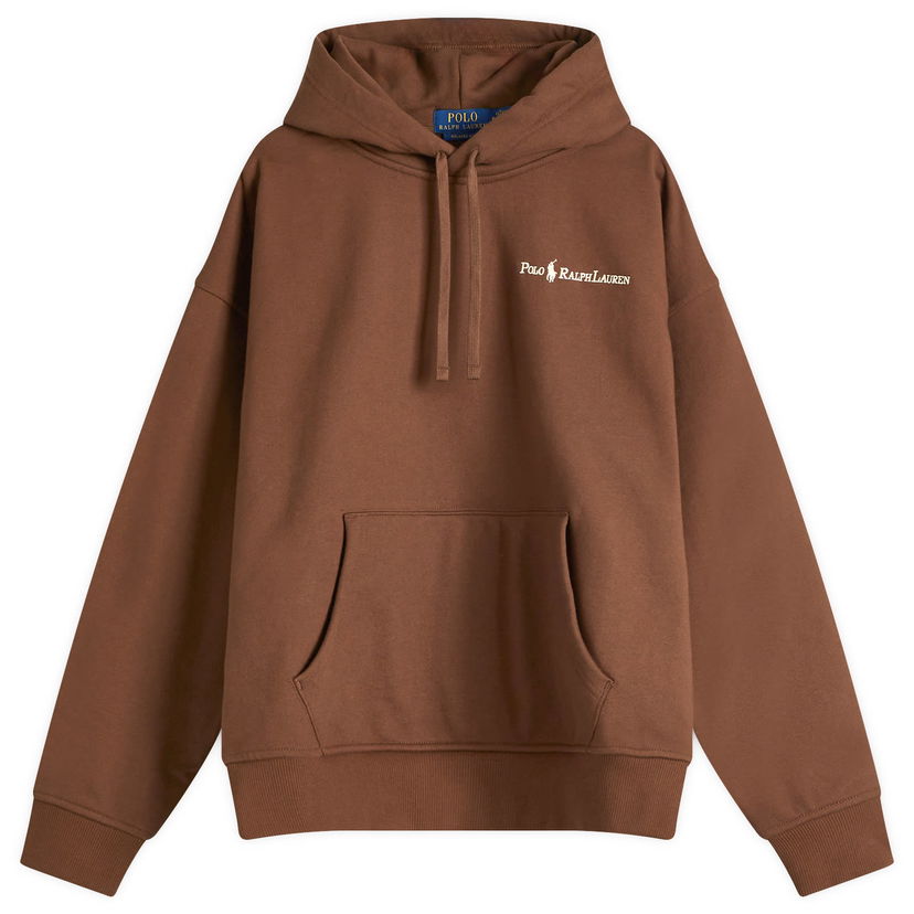 Dukserice Polo by Ralph Lauren Ralph Lauren Heavyweight Fleece Logo Hoodie Smeđa | 710961135001