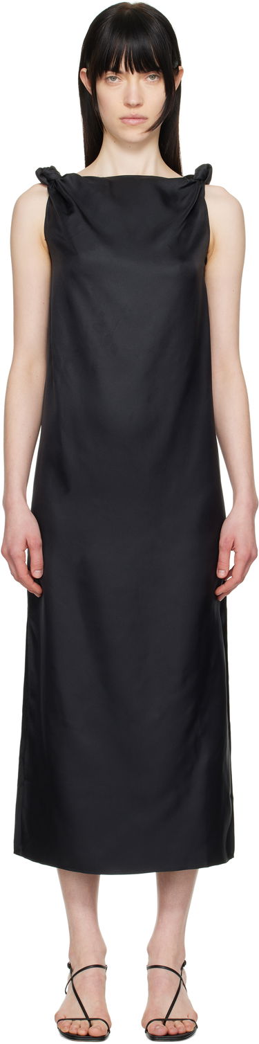 Haljina Loulou de Saison Loulou de Saison Moun Midi Dress Crna | MOUN, 0