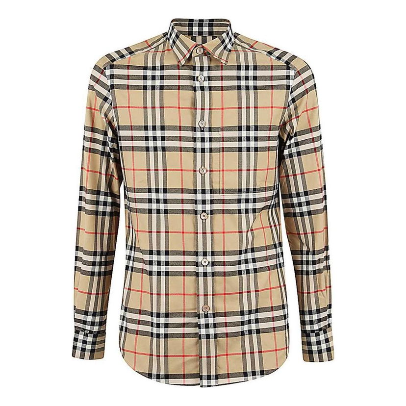 Košulja Burberry Vintage Check Cotton Shirt Bež | 8033703