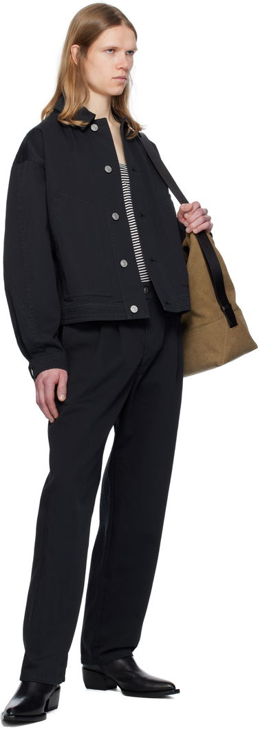 Jakna ISABEL MARANT Isabel Marant Forest Cropped Denim Jacket Crna | VE0277HA-C2G02H, 3