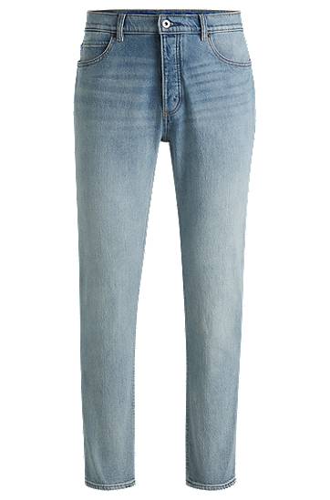 Jeans BOSS Tapered-Fit Stretch Denim Jeans Plava | 50529224