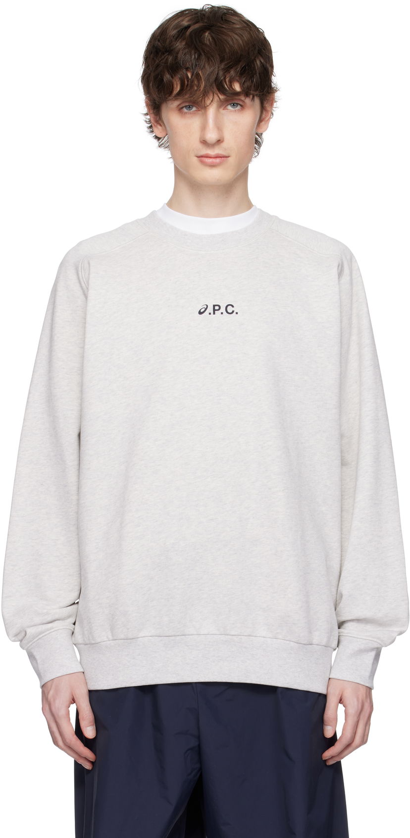 Džemper A.P.C. A.P.C. ASICS Edition Lake Sweatshirt Siva | COEZD-H27958
