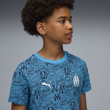 Majica kratkih rukava Puma Olympique de Marseille FtblCulture All-over Print T-Shirt Plava | 781580_07, 1