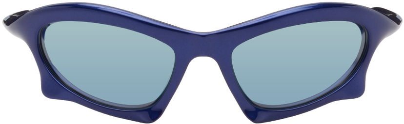 Sunčane naočale Balenciaga Bat Rectangle Sunglasses Tamnoplava | BB0229S-006