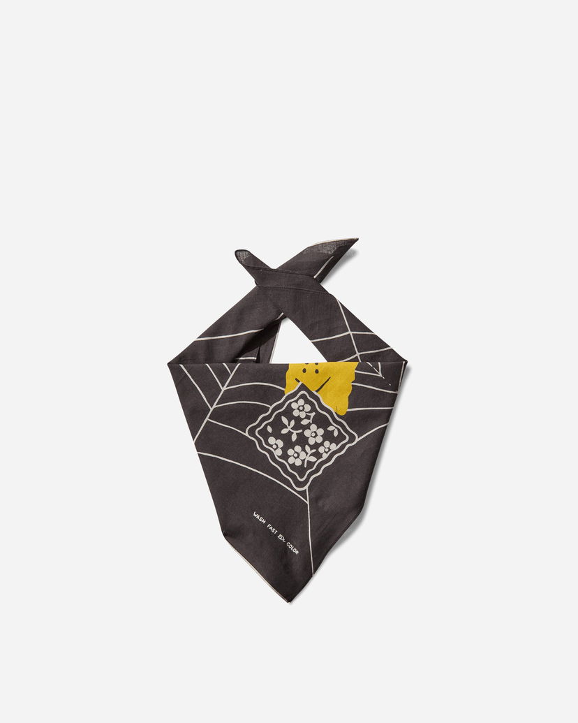 Šal KAPITAL Fastcolor Selvedge Bandana Spider Peckish Crna | K2504BA529 BLACK