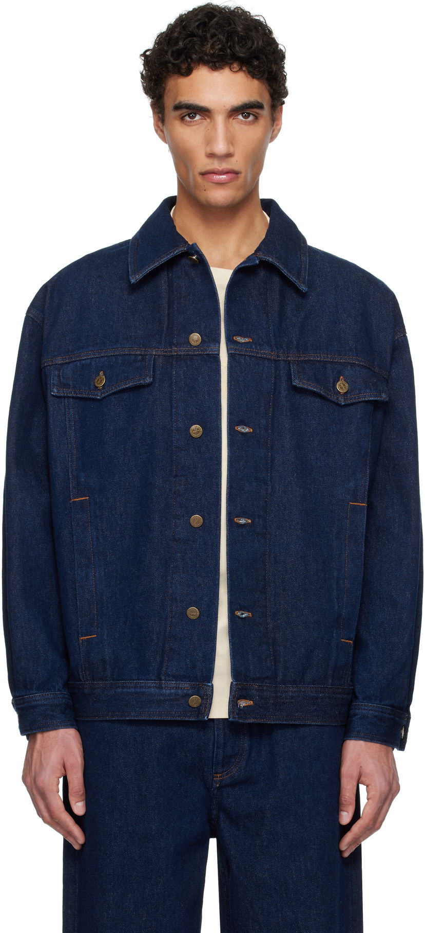 Jakna A.P.C. A.P.C. Elvis Denim Jacket Plava | COHJI-H02913