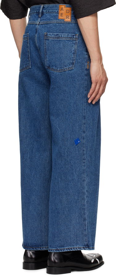 Jeans ADER ERROR ADER error Sig; TRS Tag 02 Pleated Wide-Leg Jeans Plava | BO42FYJE0102BL, 2