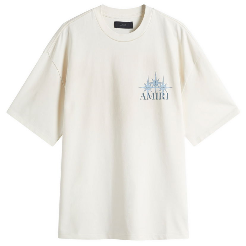 Majica kratkih rukava AMIRI Starburst Oversized T-Shirt, Size Large Bijela | AMJYTE1179-127