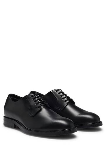 Odjeća i dodaci BOSS Leather Derby Shoes Crna | 50513353