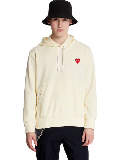 Dukserice Comme des Garçons PLAY Hoodie Bež | AZT174 ivory